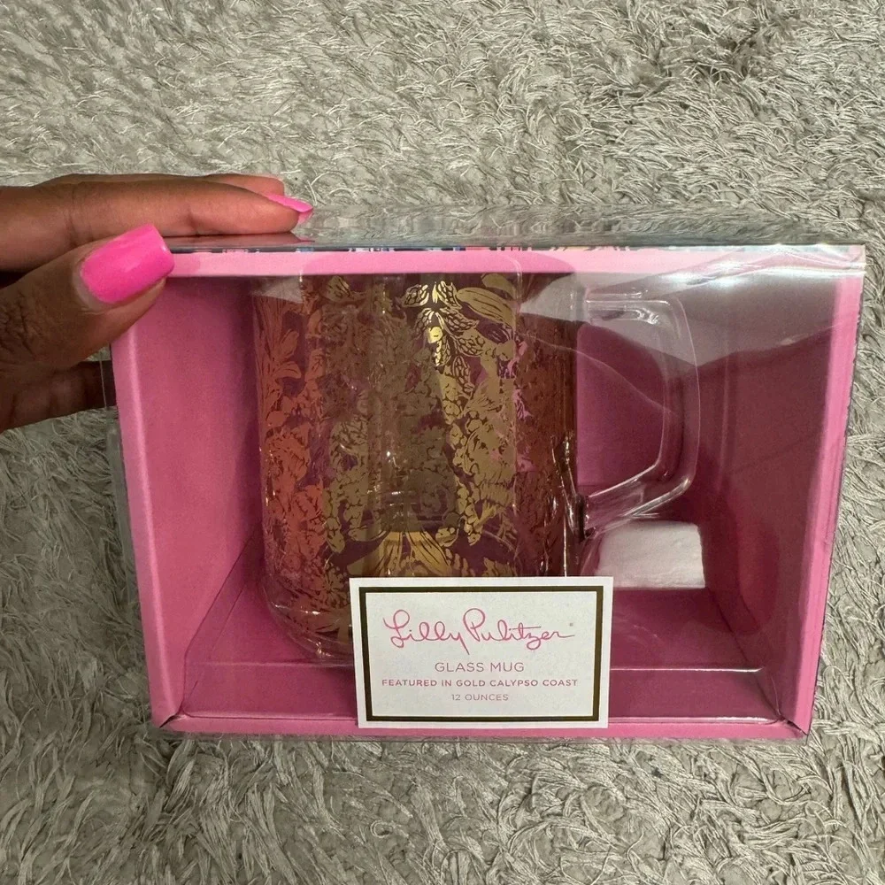 Lilly Pulitzer Glass Mug! - Picture 4 of 8